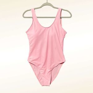 Amazon Women's Pink One Piece Swimsuit NWOT Tank Feminine
